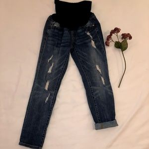 EUC Pea in the Pod maternity cropped jeans